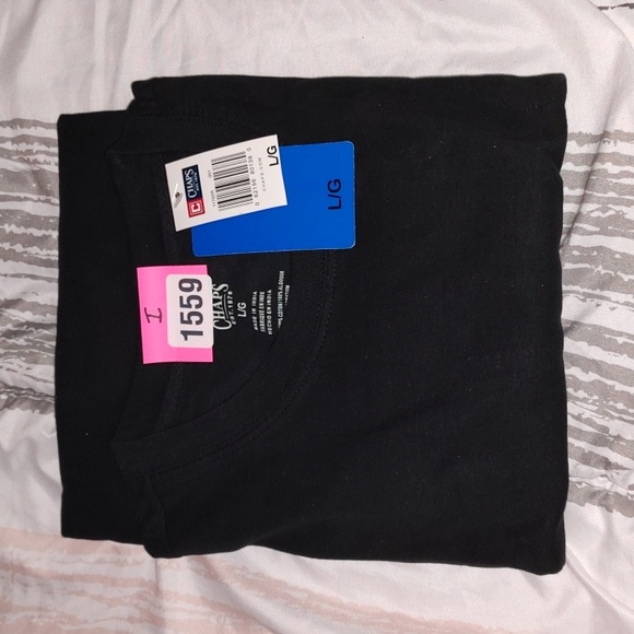 Chaps Men's Black T-Shirt Size Large - Picture 6 of 6